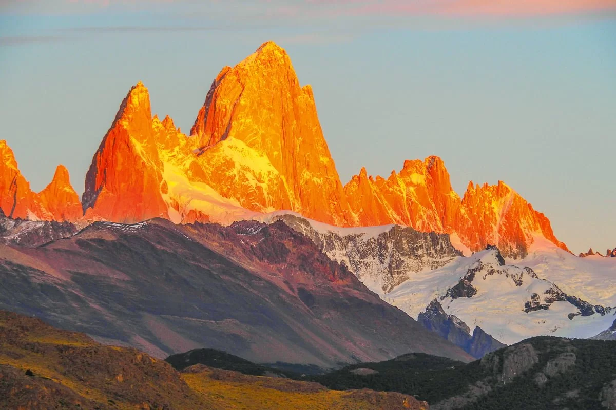 The South under the fitz roy